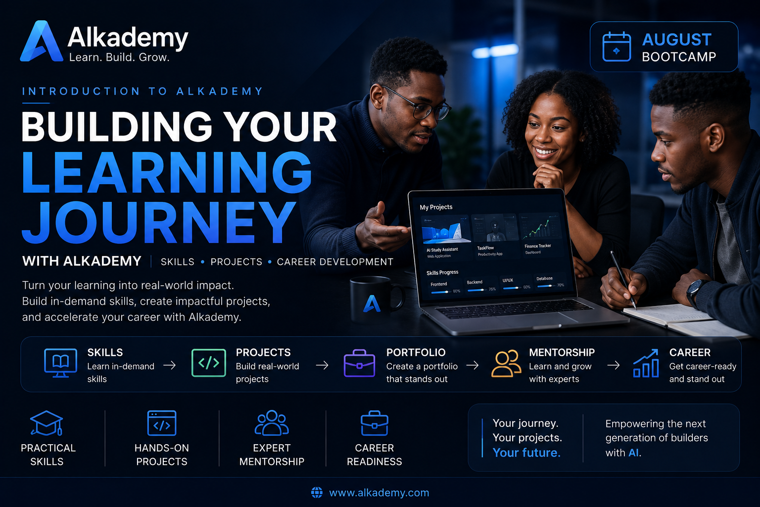 August – Building Your Learning Journey with Alkademy: Skills, Projects & Career Development