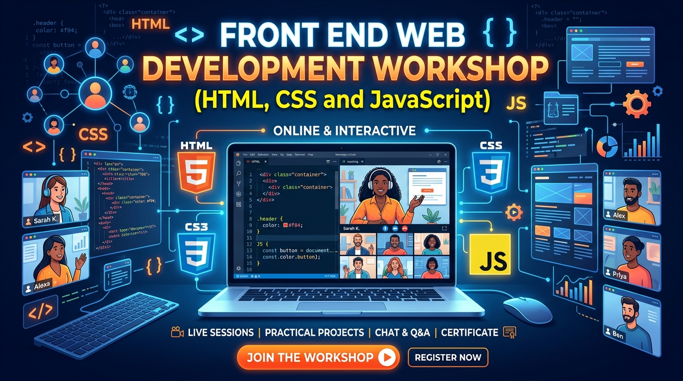 July - Front End Web Development Workshop (HTML, CSS and JavaScript)