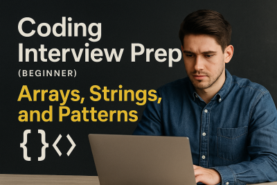 Coding Interview Prep (Beginner): Arrays, Strings, and Patterns banner
