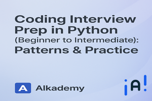 Coding Interview Prep in Python (Beginner to Intermediate): Patterns & Practice banner