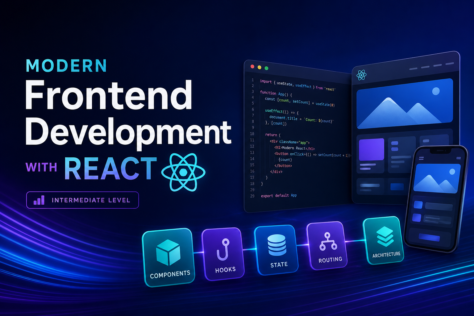 Modern Frontend Development with React banner