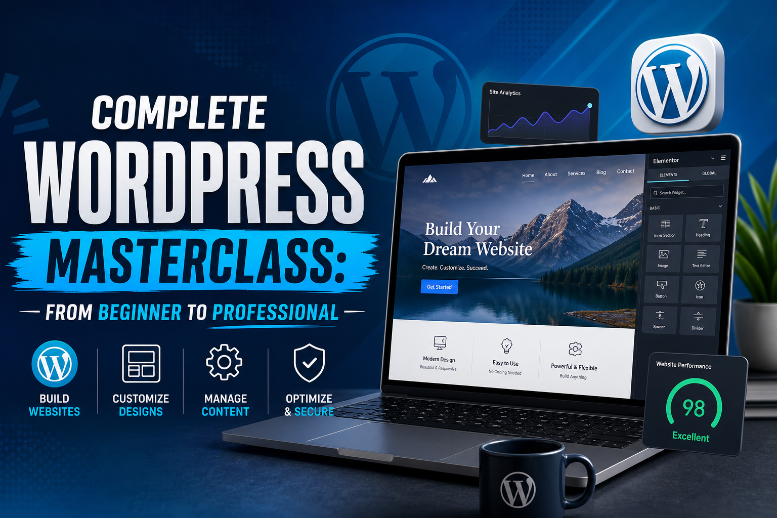 Complete WordPress Masterclass: From Beginner to Professional banner
