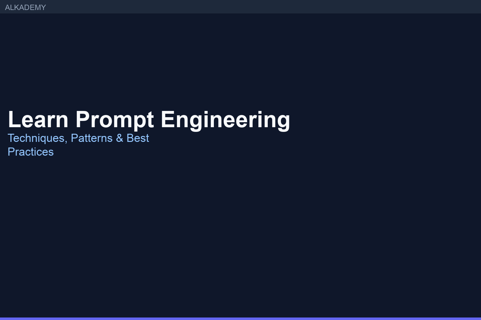 Learn Prompt Engineering: Techniques, Patterns, and Best Practices banner