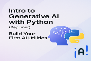 Intro to Generative AI with Python (Beginner): Build Your First AI Utilities banner
